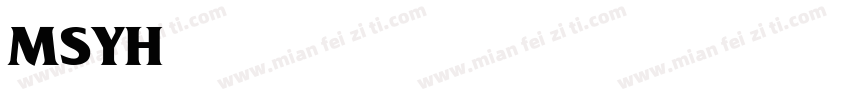 MSYH Friz Quadrata字体转换